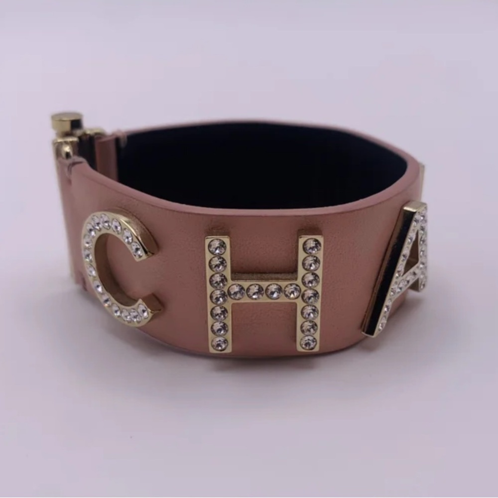 Chanel Pink Leather Bracelet - Picture 3 of 6